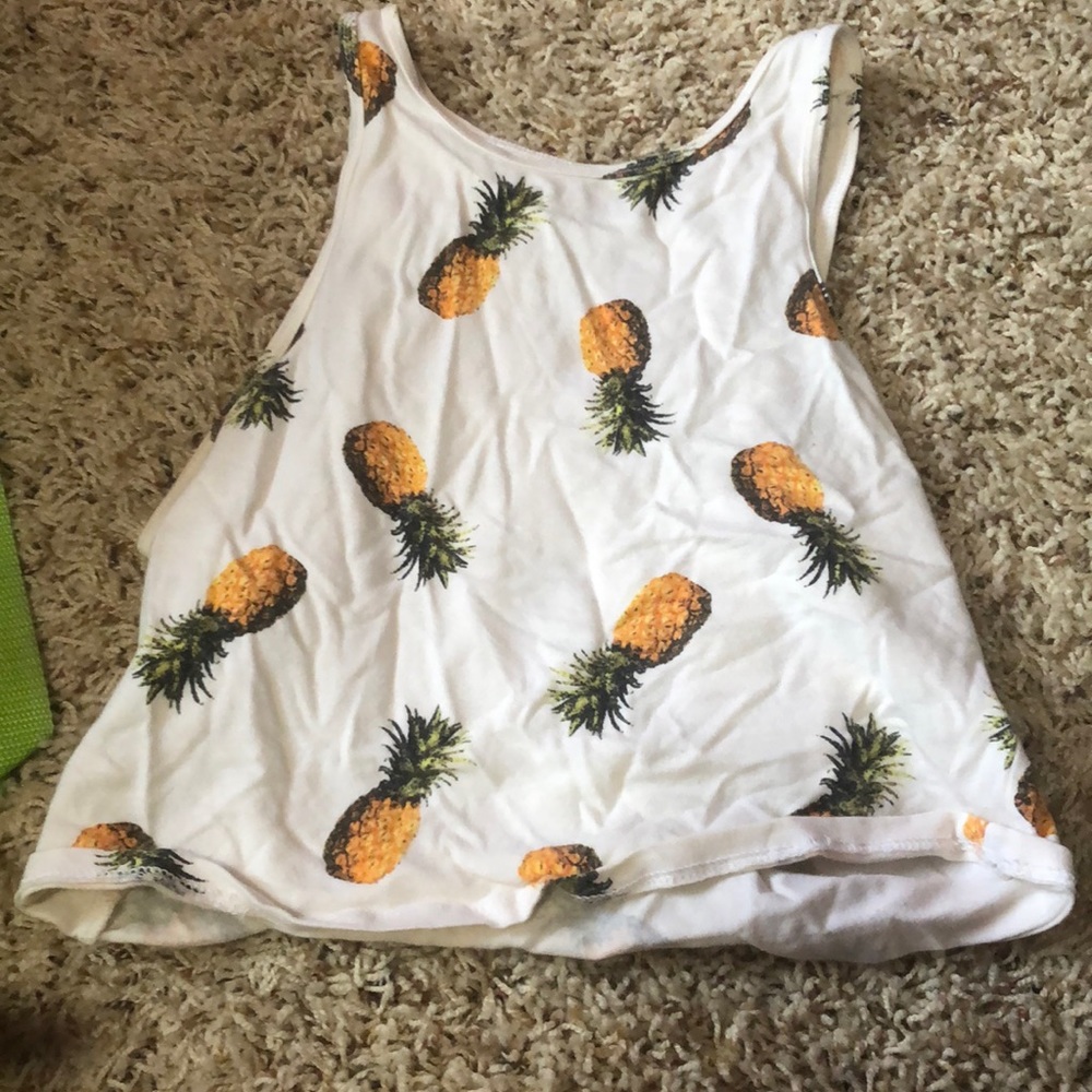 Areo s/p pineapple shirt cropped great condition and one of my favs
